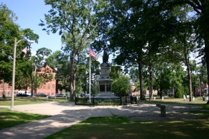 Civil War Monument in Hampden Park, Holyoke, MA